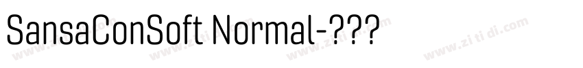 SansaConSoft Normal字体转换